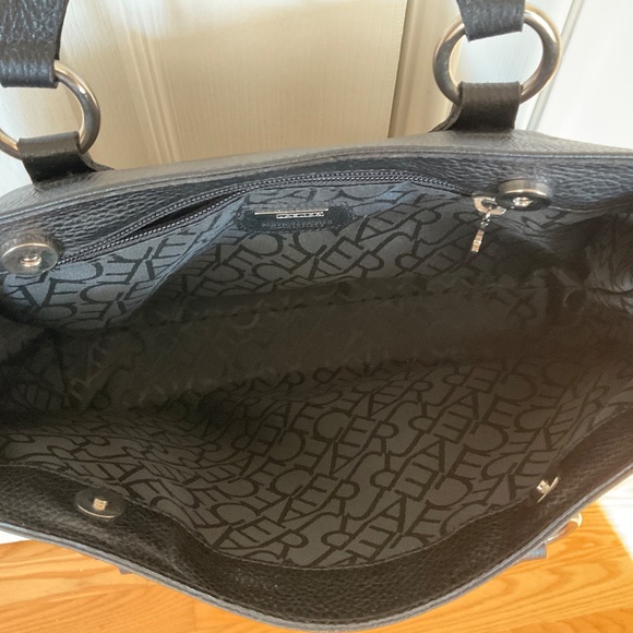 Jaeger Black Italian Leather Handbag - Picture 2 of 9